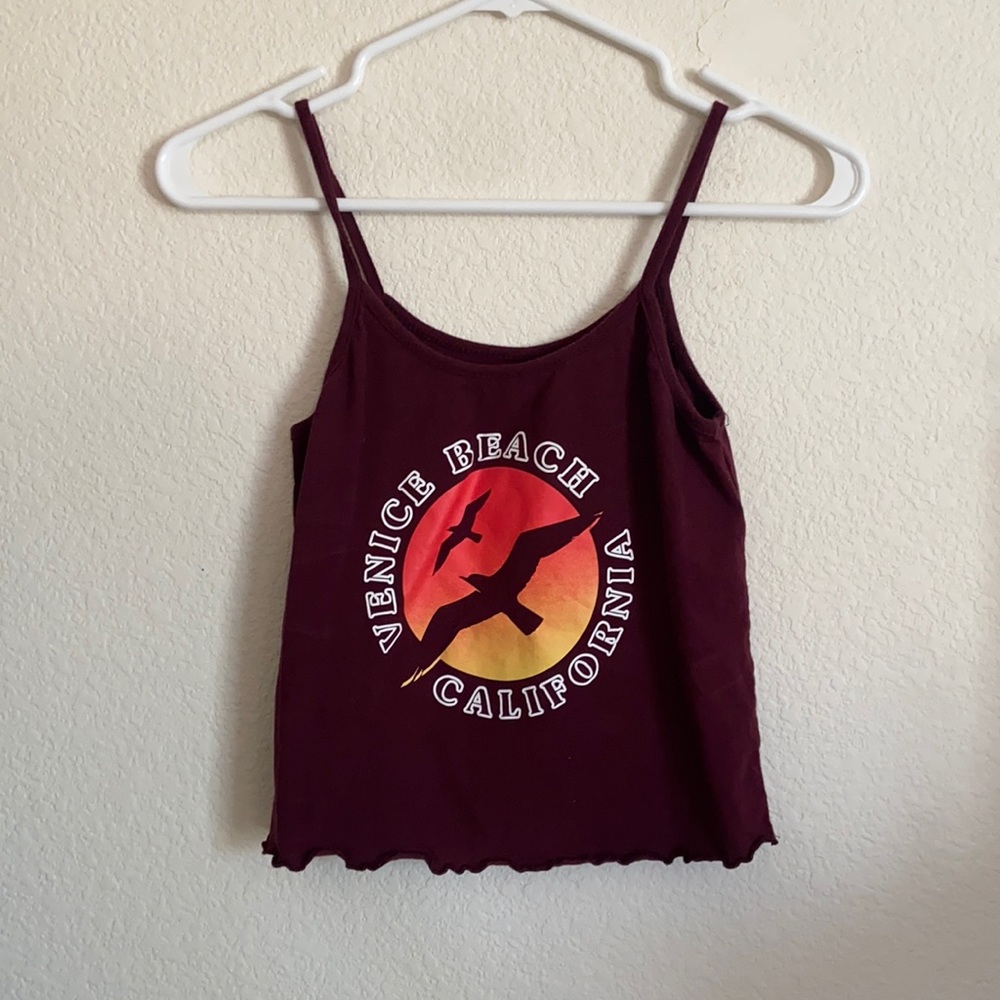Maroon tank top